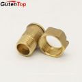 LB Guten top 3/4 Hexagonal cabeza latón Conector de medidor de agua forjado O-Ring accesorios de latón tubo de agua